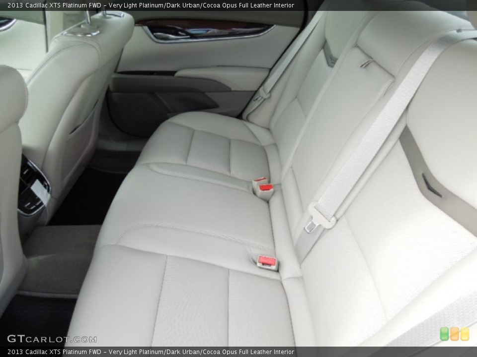 Very Light Platinum/Dark Urban/Cocoa Opus Full Leather Interior Rear Seat for the 2013 Cadillac XTS Platinum FWD #73748912
