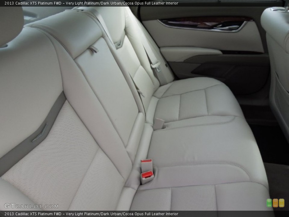 Very Light Platinum/Dark Urban/Cocoa Opus Full Leather Interior Rear Seat for the 2013 Cadillac XTS Platinum FWD #73748927
