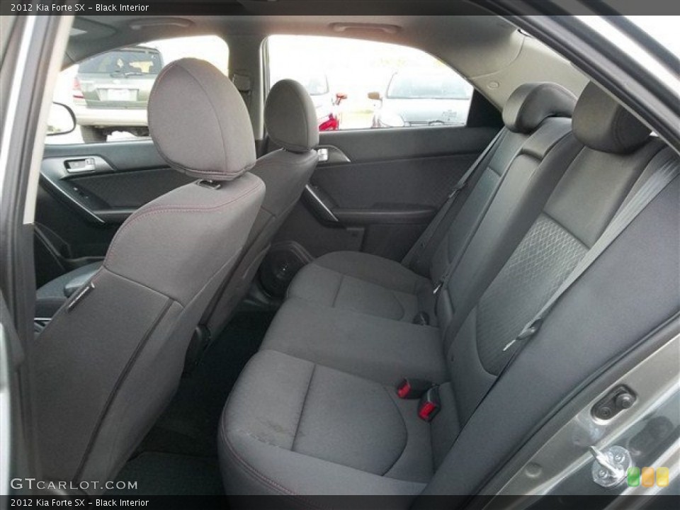 Black Interior Rear Seat for the 2012 Kia Forte SX #73752578