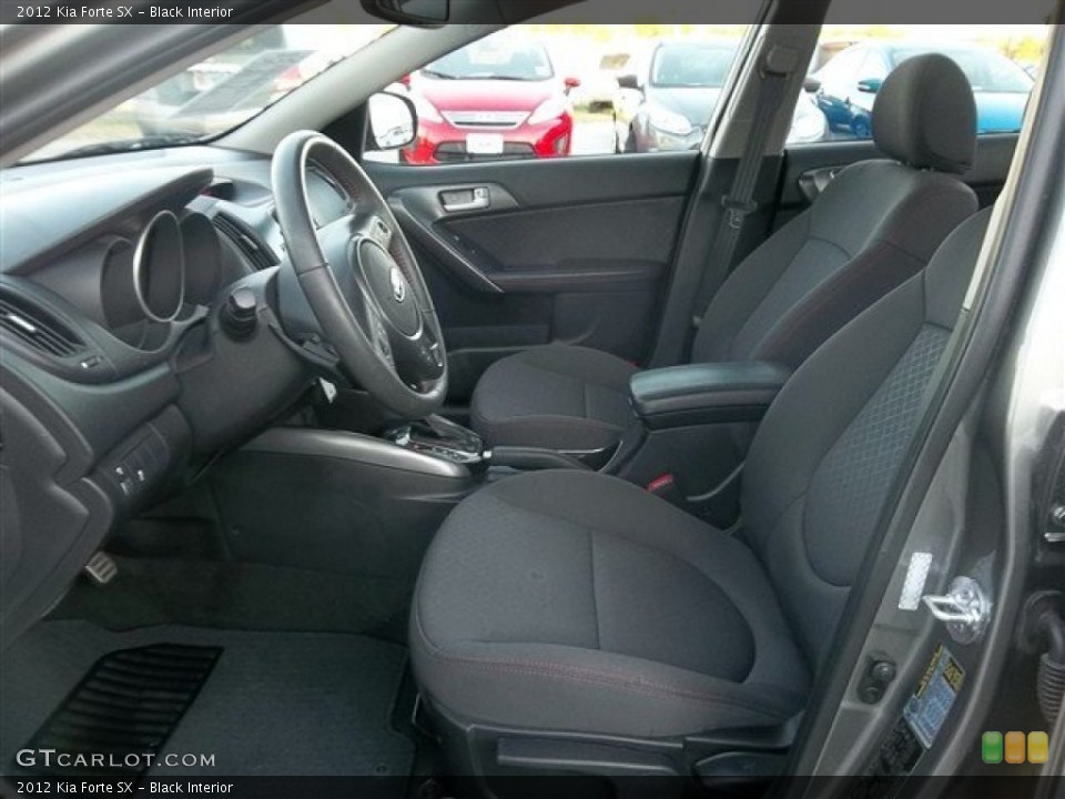 Black Interior Front Seat for the 2012 Kia Forte SX #73752629