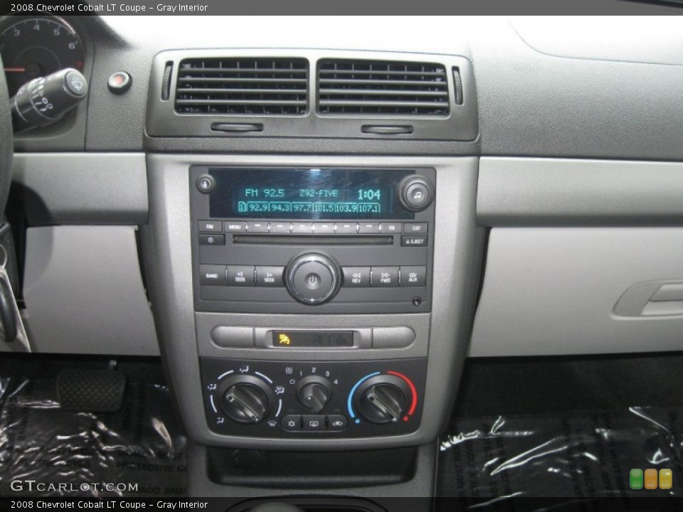 Gray Interior Controls for the 2008 Chevrolet Cobalt LT Coupe #73752686