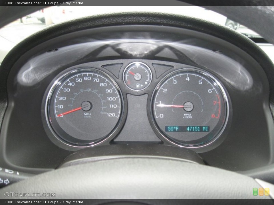 Gray Interior Gauges for the 2008 Chevrolet Cobalt LT Coupe #73752758