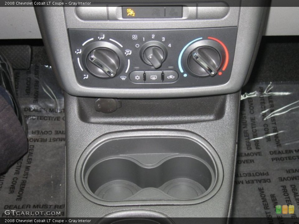 Gray Interior Controls for the 2008 Chevrolet Cobalt LT Coupe #73752815