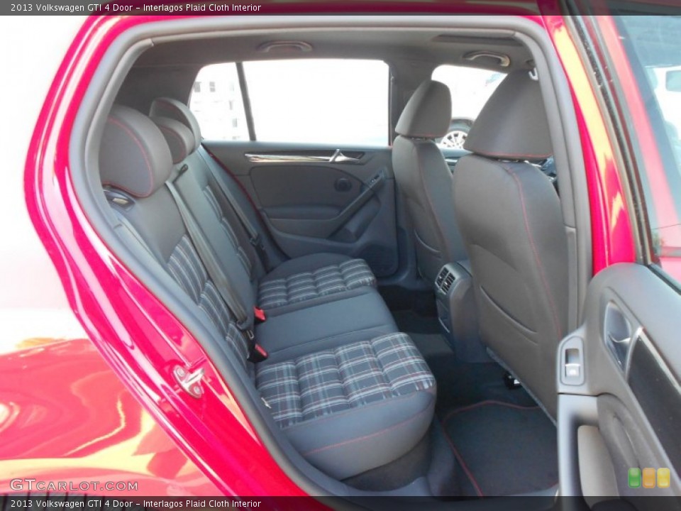 Interlagos Plaid Cloth Interior Rear Seat for the 2013 Volkswagen GTI 4 Door #73754339