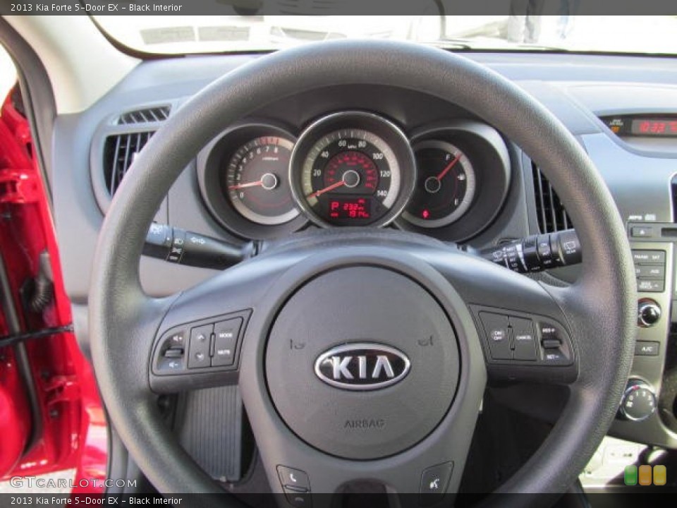 Black Interior Steering Wheel for the 2013 Kia Forte 5-Door EX #73754927