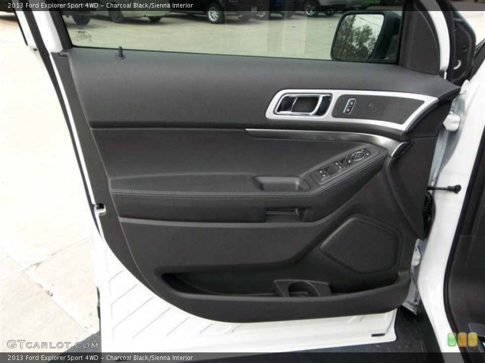 Charcoal Black/Sienna Interior Door Panel for the 2013 Ford Explorer Sport 4WD #73755551