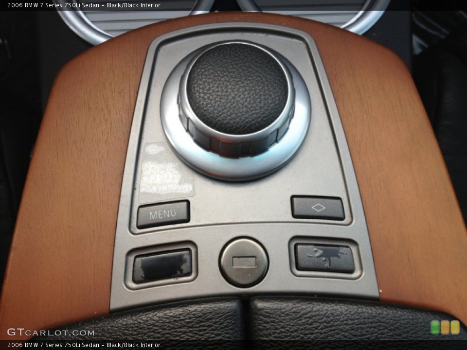 Black/Black Interior Controls for the 2006 BMW 7 Series 750Li Sedan #73755652