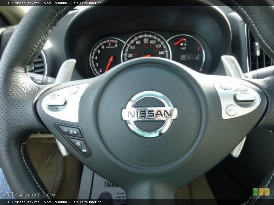 Cafe Latte Interior Steering Wheel for the 2013 Nissan Maxima 3.5 SV Premium #73756009