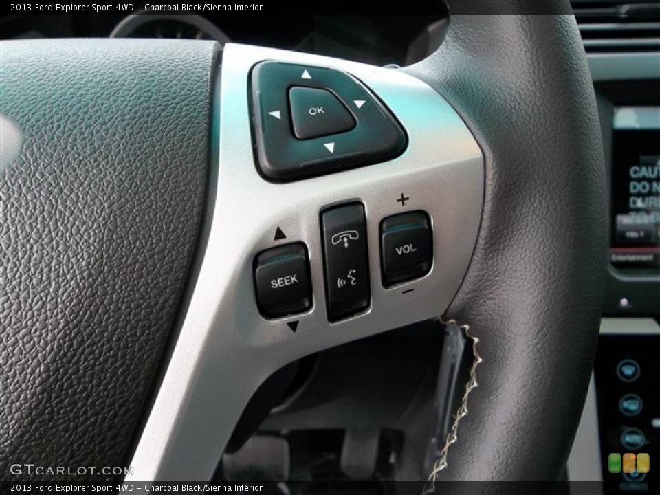 Charcoal Black/Sienna Interior Controls for the 2013 Ford Explorer Sport 4WD #73756191