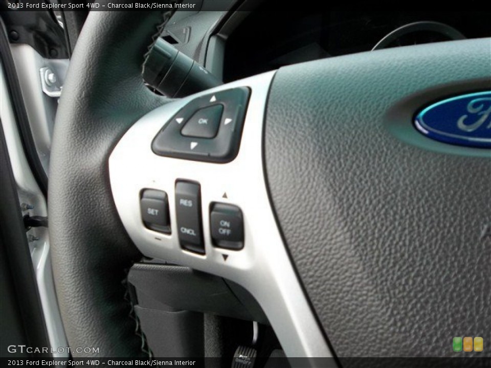 Charcoal Black/Sienna Interior Controls for the 2013 Ford Explorer Sport 4WD #73756208