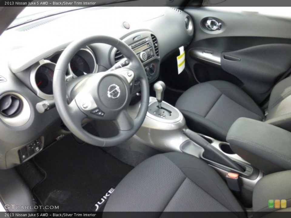 Black/Silver Trim Interior Prime Interior for the 2013 Nissan Juke S AWD #73758001