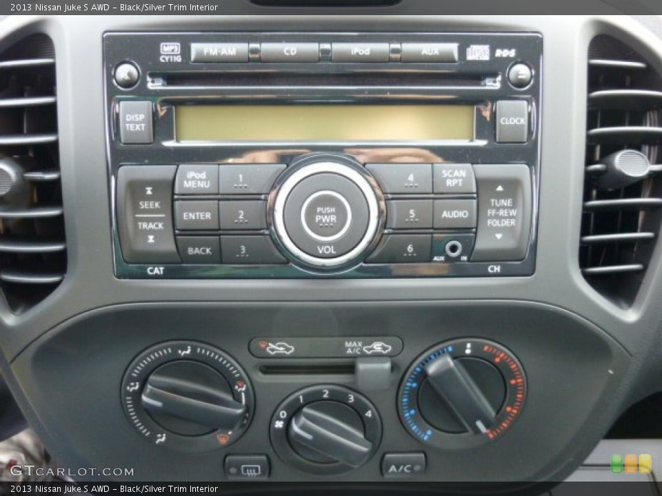 Black/Silver Trim Interior Controls for the 2013 Nissan Juke S AWD #73758041