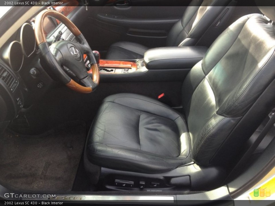 Black Interior Front Seat for the 2002 Lexus SC 430 #73759143