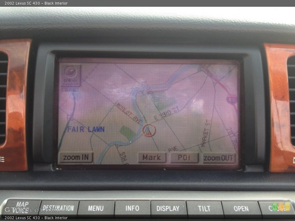 Black Interior Navigation for the 2002 Lexus SC 430 #73759281