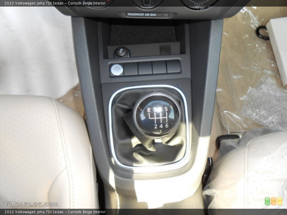 Cornsilk Beige Interior Transmission for the 2013 Volkswagen Jetta TDI Sedan #73760069