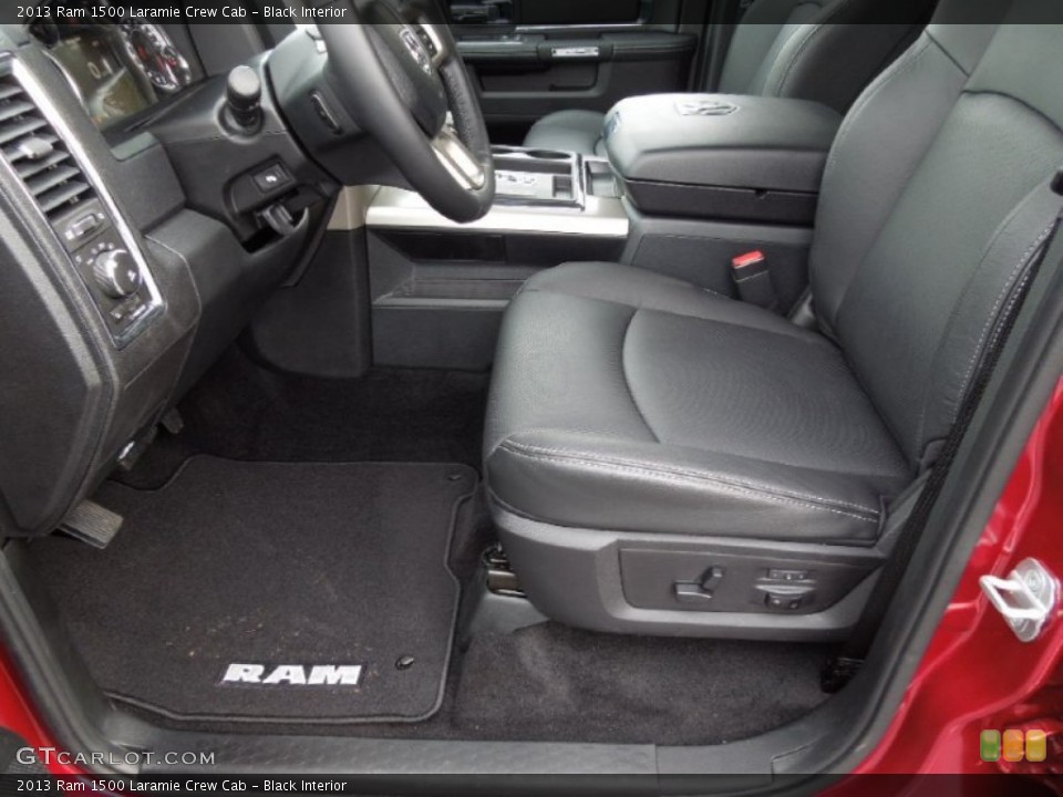 Black Interior Photo for the 2013 Ram 1500 Laramie Crew Cab #73760336