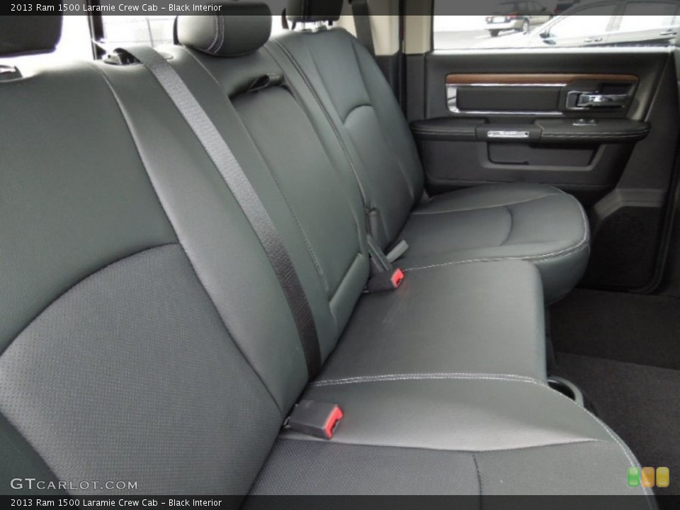 Black Interior Rear Seat for the 2013 Ram 1500 Laramie Crew Cab #73760735