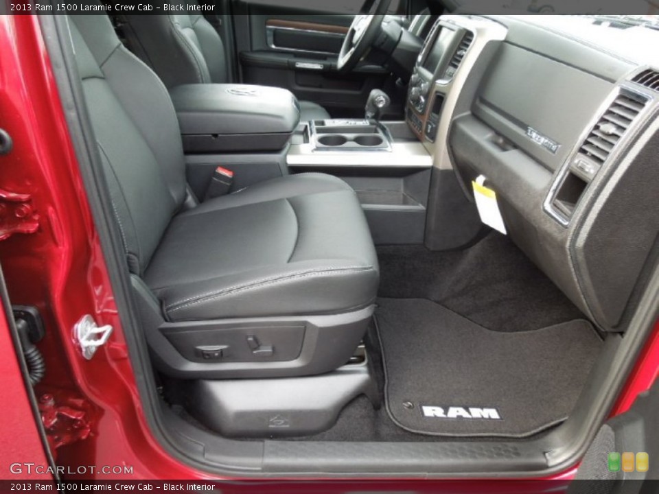 Black Interior Photo for the 2013 Ram 1500 Laramie Crew Cab #73760759