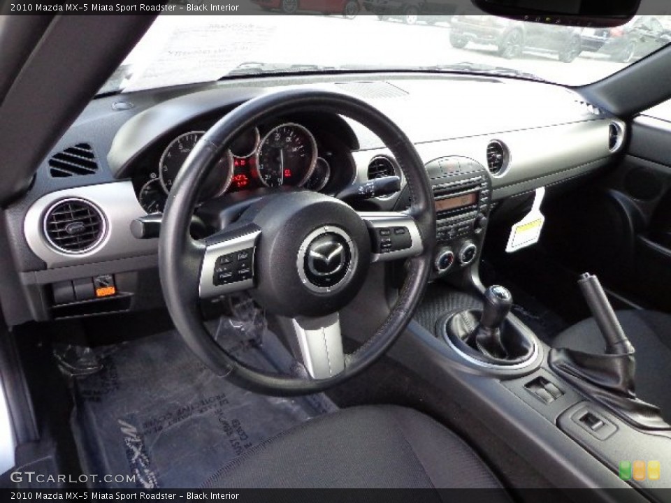 Black Interior Prime Interior for the 2010 Mazda MX-5 Miata Sport Roadster #73761350