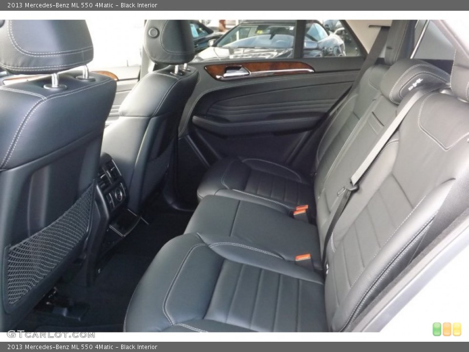 Black Interior Rear Seat for the 2013 Mercedes-Benz ML 550 4Matic #73763126