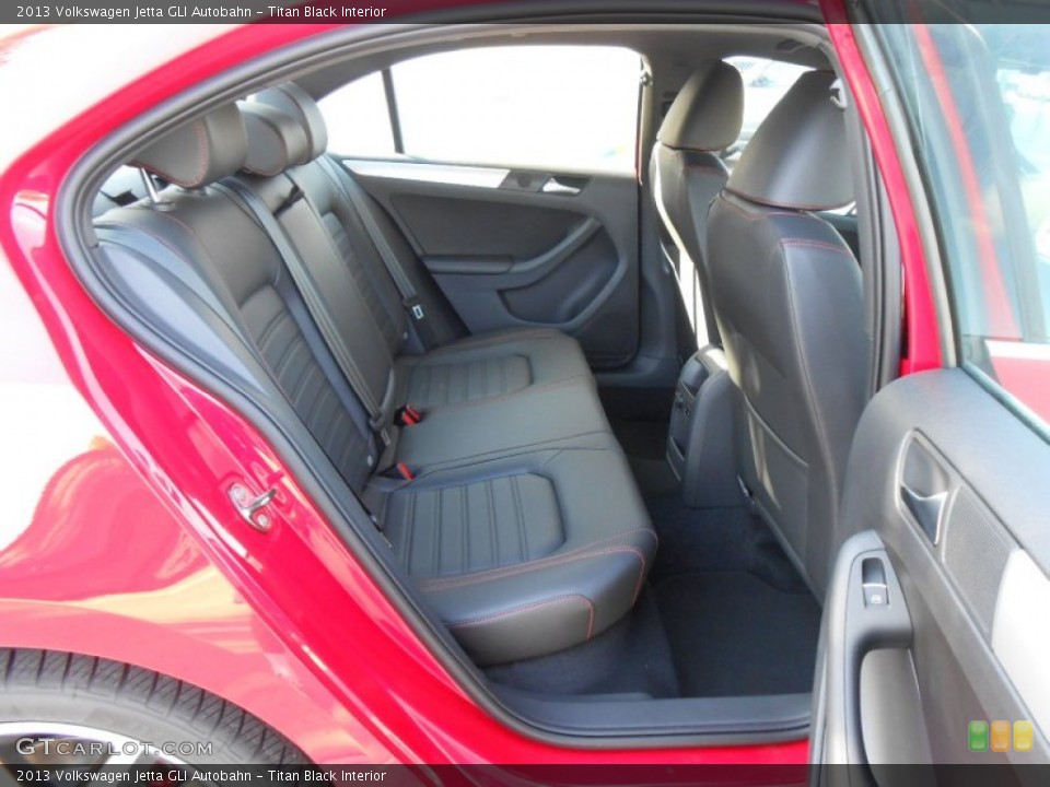 Titan Black Interior Rear Seat for the 2013 Volkswagen Jetta GLI Autobahn #73763135