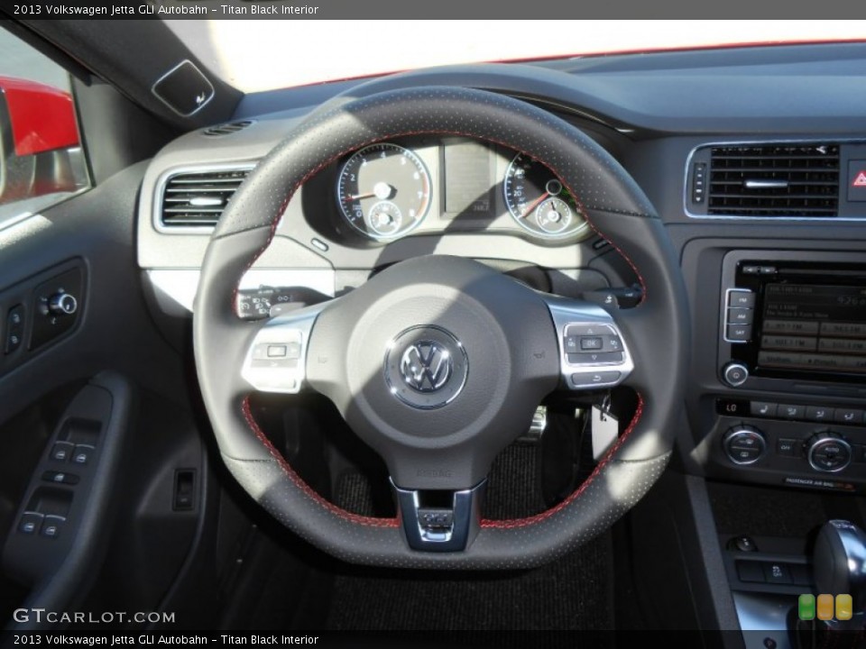 Titan Black Interior Steering Wheel for the 2013 Volkswagen Jetta GLI Autobahn #73763177