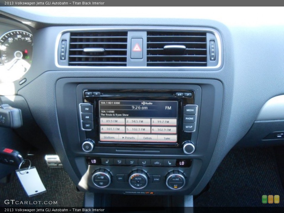 Titan Black Interior Controls for the 2013 Volkswagen Jetta GLI Autobahn #73763204
