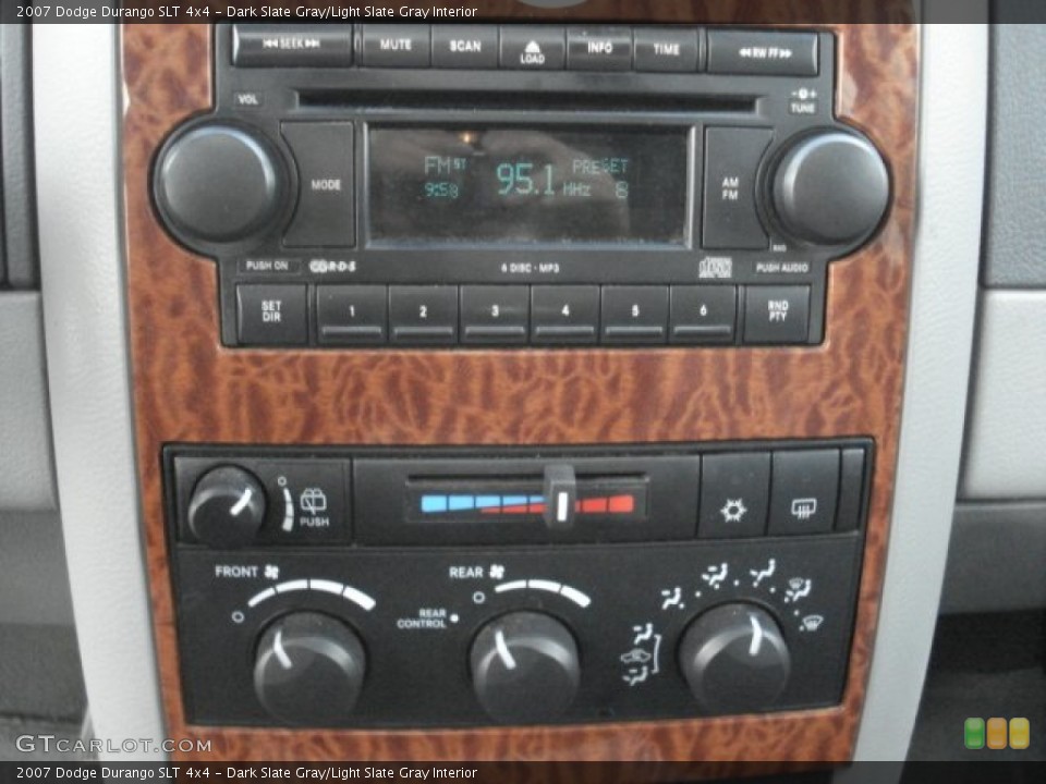 Dark Slate Gray/Light Slate Gray Interior Controls for the 2007 Dodge Durango SLT 4x4 #73763585