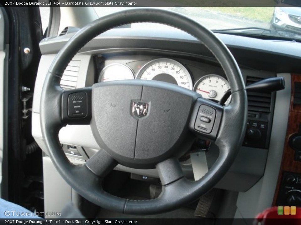 Dark Slate Gray/Light Slate Gray Interior Steering Wheel for the 2007 Dodge Durango SLT 4x4 #73763639