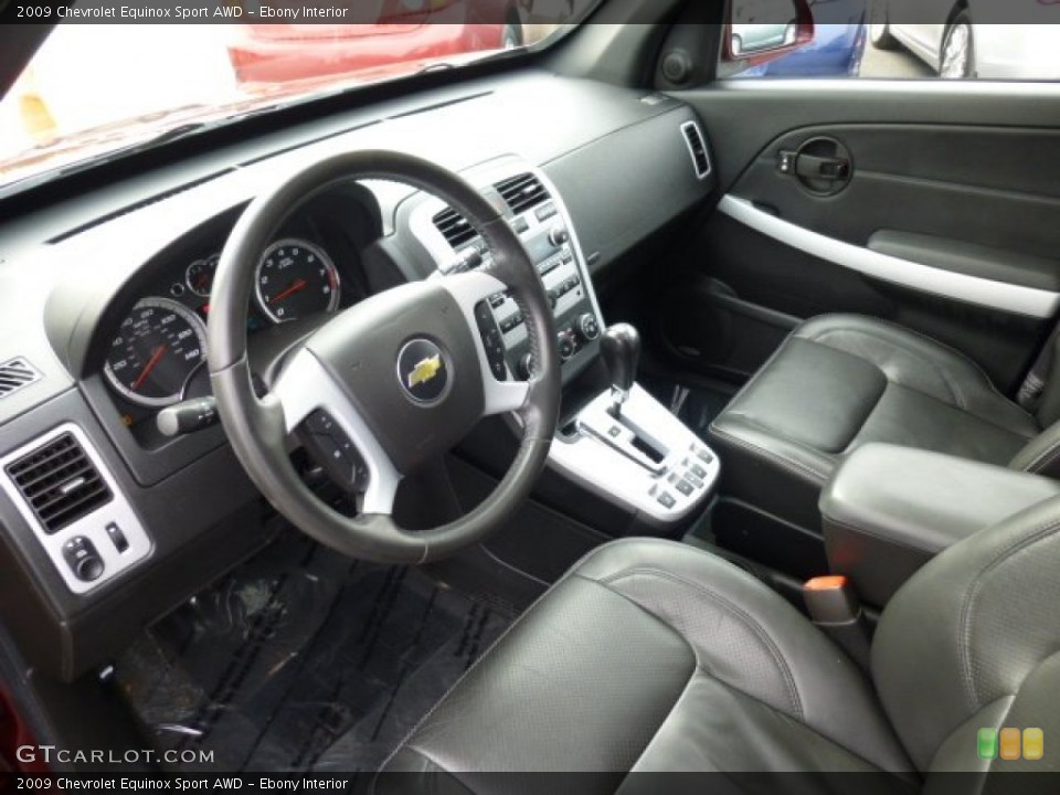 Ebony 2009 Chevrolet Equinox Interiors