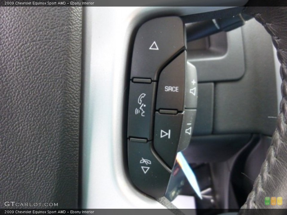 Ebony Interior Controls for the 2009 Chevrolet Equinox Sport AWD #73764335