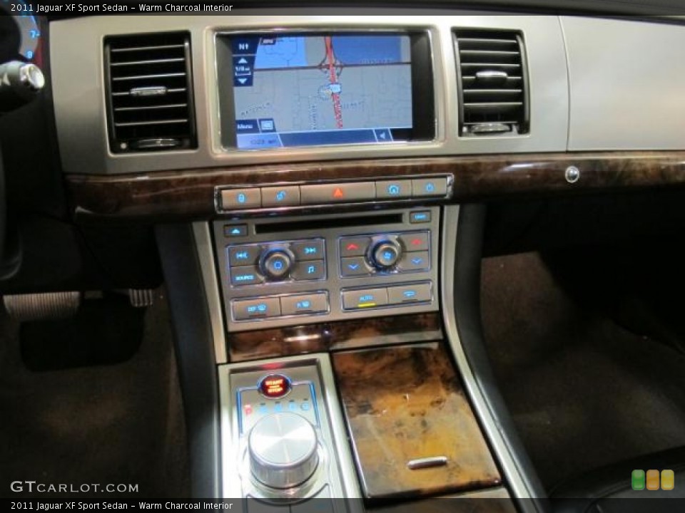Warm Charcoal Interior Controls for the 2011 Jaguar XF Sport Sedan #73764491