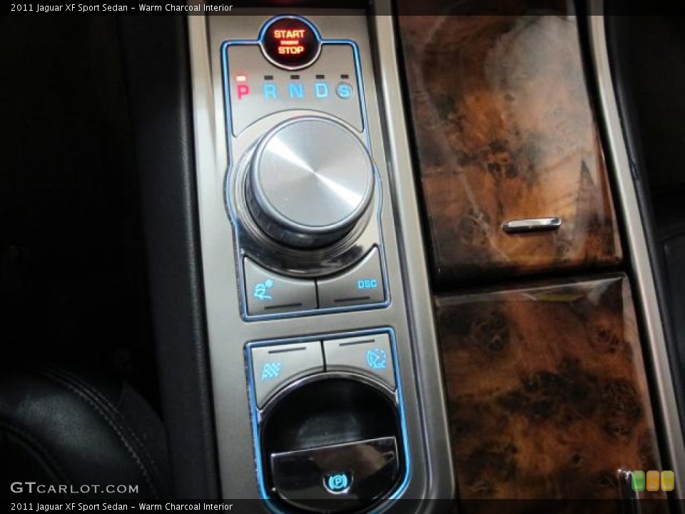 Warm Charcoal Interior Transmission for the 2011 Jaguar XF Sport Sedan #73764548