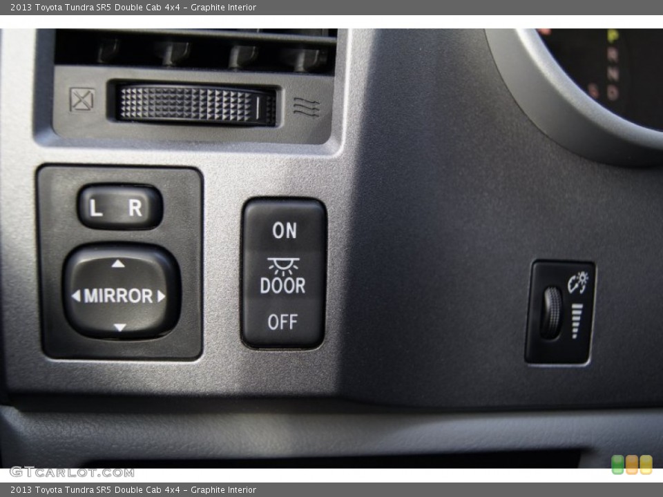 Graphite Interior Controls for the 2013 Toyota Tundra SR5 Double Cab 4x4 #73767245