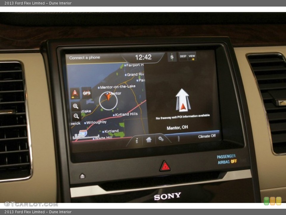 Dune Interior Navigation for the 2013 Ford Flex Limited #73769489