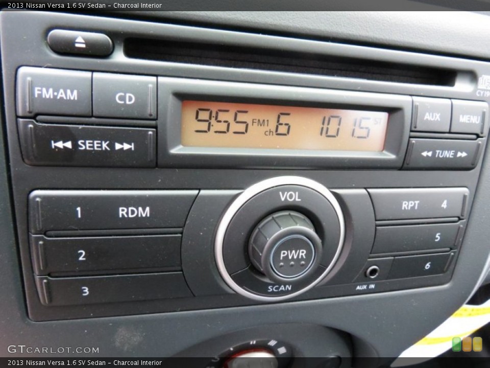 Charcoal Interior Audio System for the 2013 Nissan Versa 1.6 SV Sedan #73770239