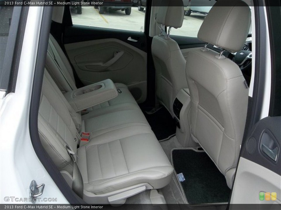 Medium Light Stone Interior Rear Seat for the 2013 Ford C-Max Hybrid SE #73770743