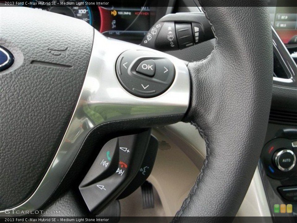 Medium Light Stone Interior Controls for the 2013 Ford C-Max Hybrid SE #73770986