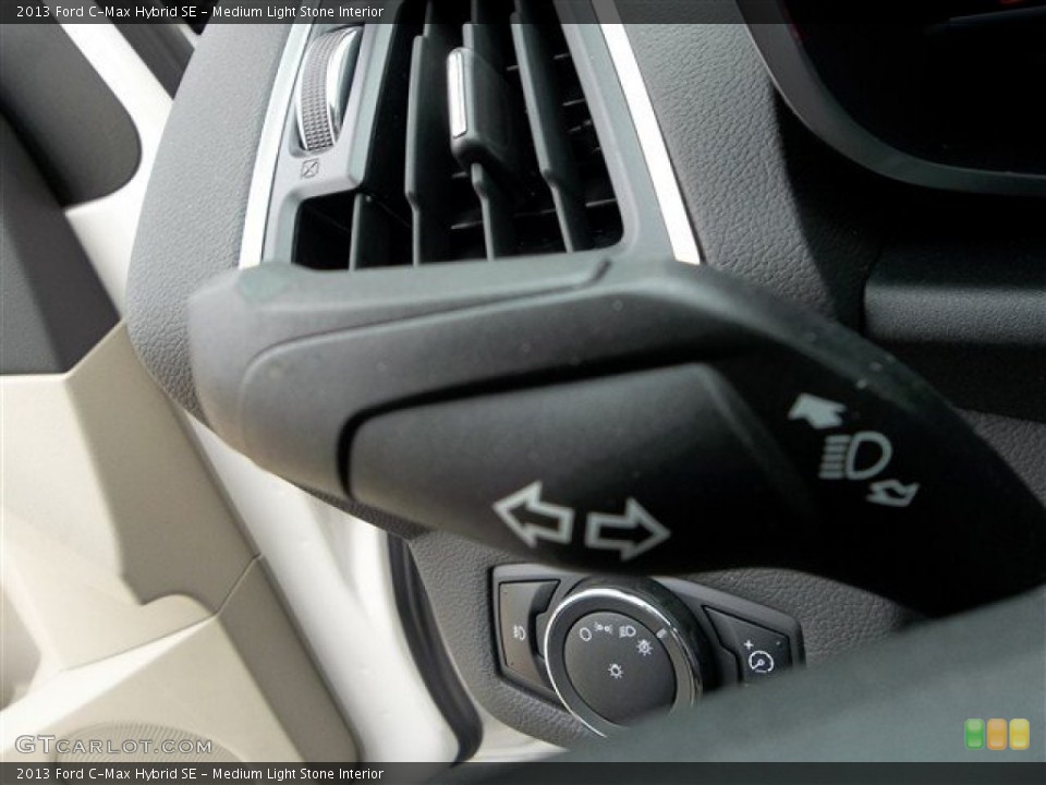 Medium Light Stone Interior Controls for the 2013 Ford C-Max Hybrid SE #73771044