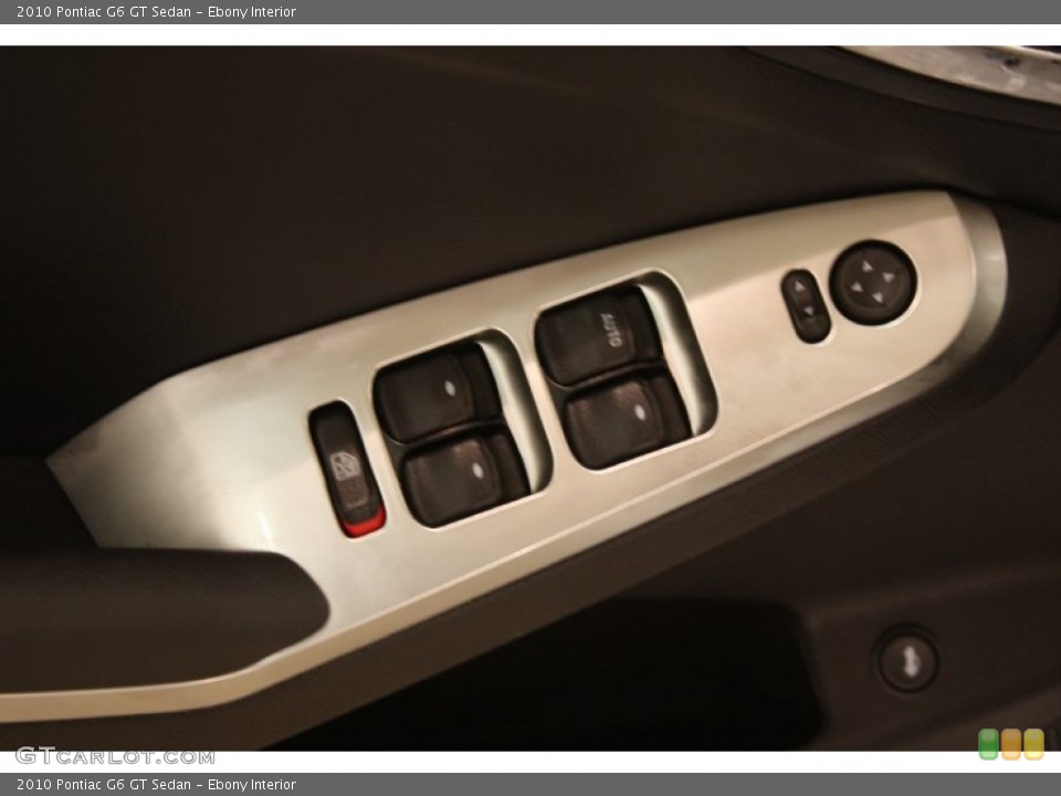 Ebony Interior Controls for the 2010 Pontiac G6 GT Sedan #73772243
