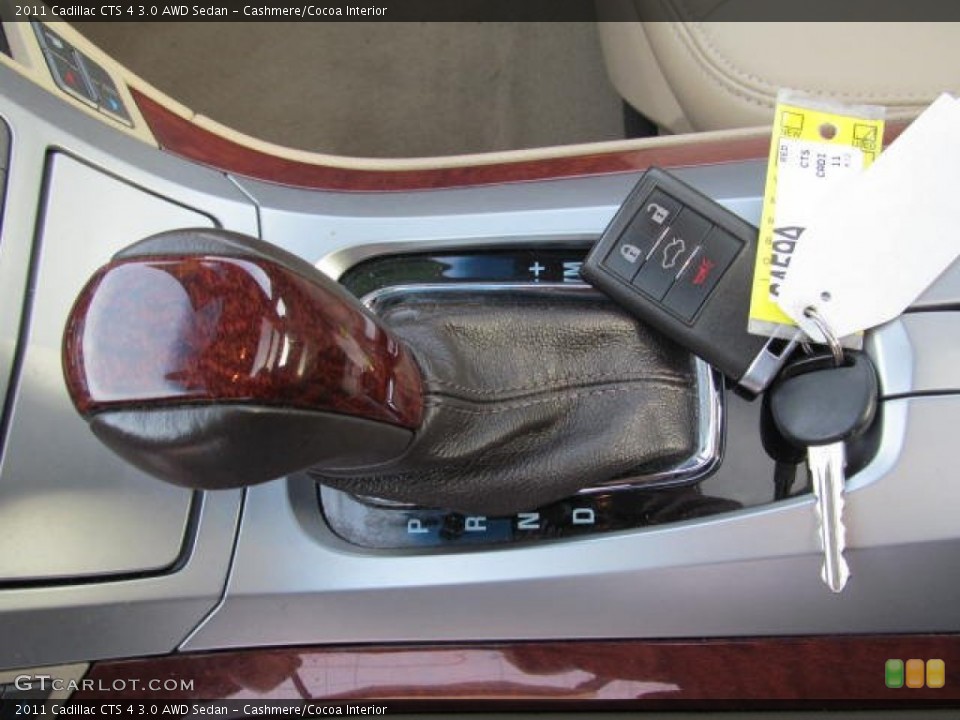 Cashmere/Cocoa Interior Transmission for the 2011 Cadillac CTS 4 3.0 AWD Sedan #73772304