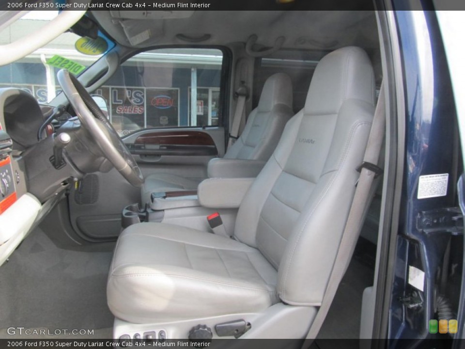 Medium Flint Interior Front Seat for the 2006 Ford F350 Super Duty Lariat Crew Cab 4x4 #73772771