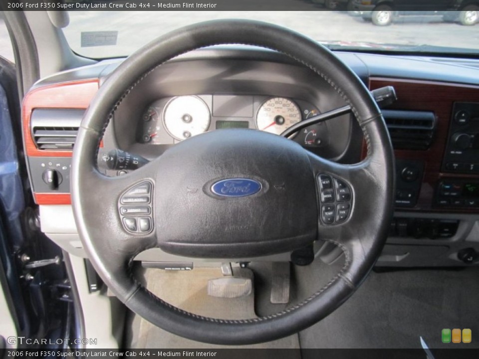 Medium Flint Interior Steering Wheel for the 2006 Ford F350 Super Duty Lariat Crew Cab 4x4 #73772810