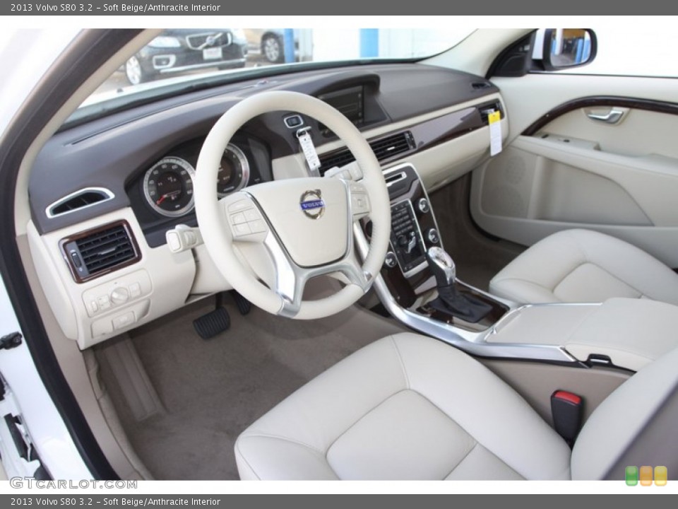 Soft Beige/Anthracite Interior Prime Interior for the 2013 Volvo S80 3.2 #73775326