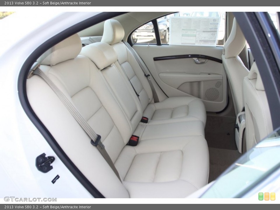 Soft Beige/Anthracite Interior Rear Seat for the 2013 Volvo S80 3.2 #73775655