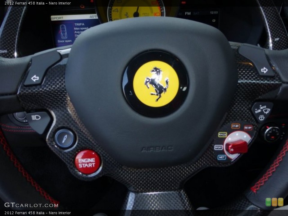 Nero Interior Controls for the 2012 Ferrari 458 Italia #73776533