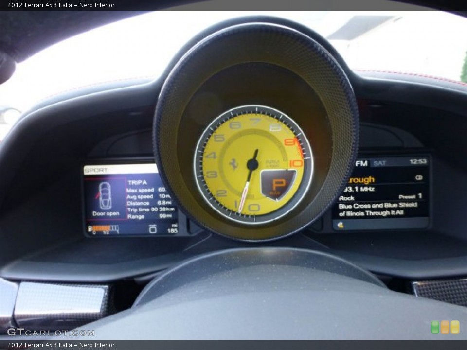 Nero Interior Gauges for the 2012 Ferrari 458 Italia #73776558