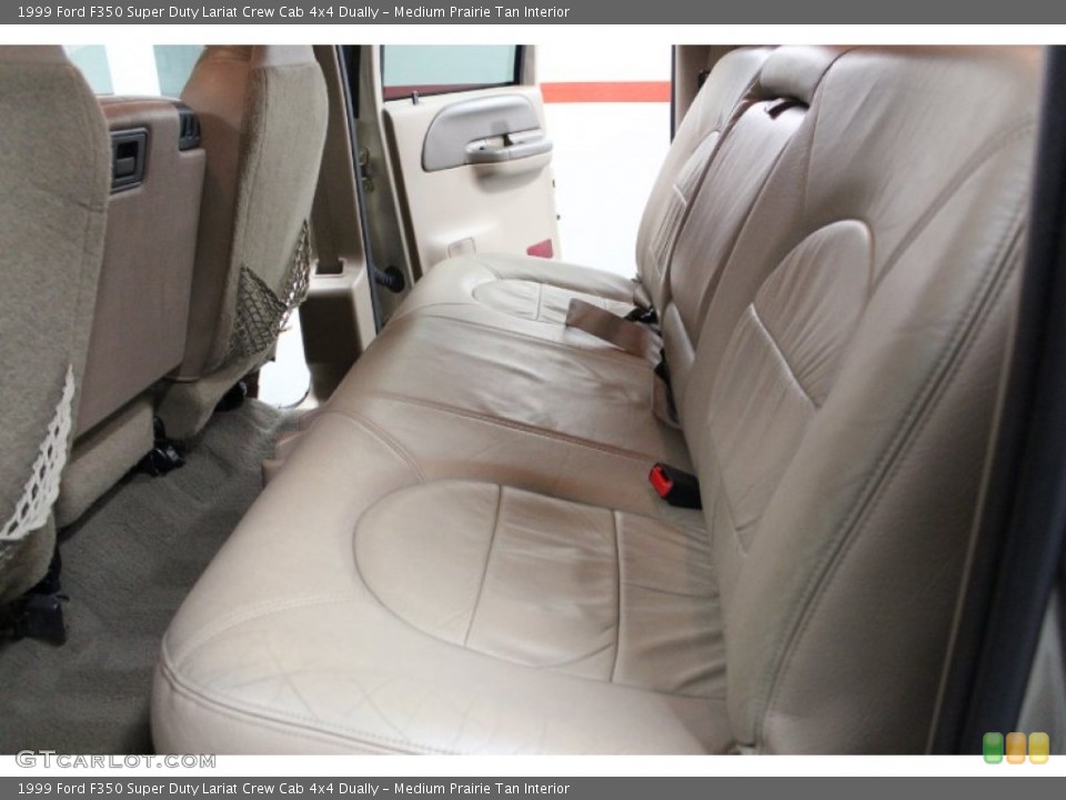 Medium Prairie Tan Interior Rear Seat for the 1999 Ford F350 Super Duty Lariat Crew Cab 4x4 Dually #73776755