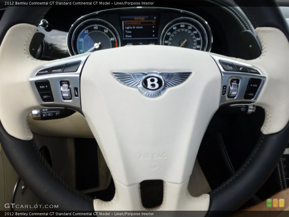 Linen/Porpoise Interior Controls for the 2012 Bentley Continental GT  #73776870