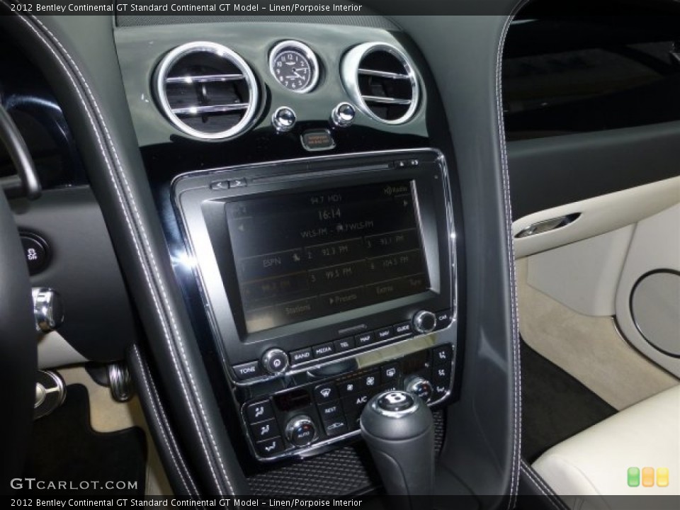 Linen/Porpoise Interior Controls for the 2012 Bentley Continental GT  #73776932